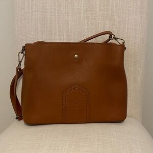 Classic Tan Leather Shoulder Bag